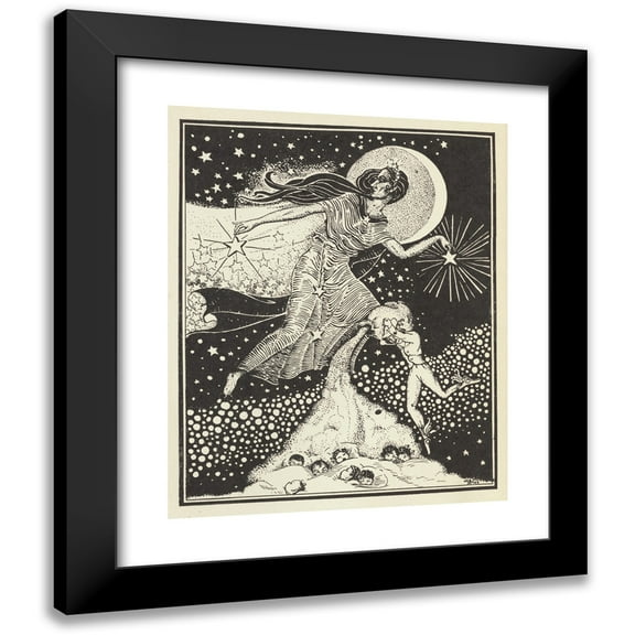 Lois Mailou Jones 12x14 Black Modern Framed Museum Art Print Titled - The Picture-Poetry Book Pl37 (1935)