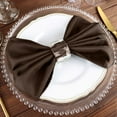 thumbnail image 6 of BalsaCircle 10 Pieces 20" Chocolate Brown Polyester Napkins Wedding Kitchen, 6 of 8