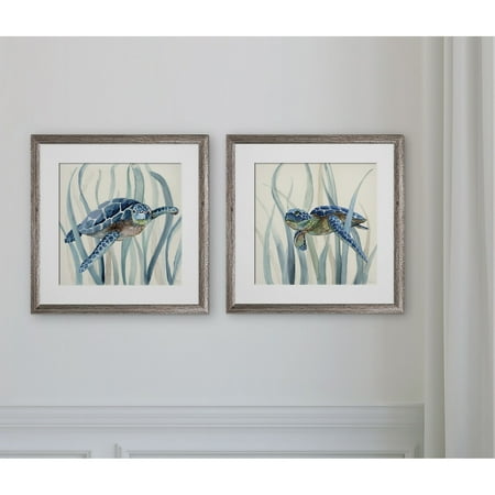Sea Turtle Two Piece - Wexford Home Turtle in Seagrass I -2 Piece Set