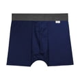 thumbnail image 3 of Bóxer Zaga para Hombre, Largo Microfibra 2 Piezas Marino Talla M, 3 of 4
