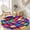 Color 2, variant on SPXUBZ Modern Abstract Glitch Pixel Art Neon Pink Round Area Rug, Velvet Washable Circle Carpet, Non-Slip Backing Floor Mat for Game Room Bedroom Cyberpunk Decor (31.5", 39.4", 63", 78.7")