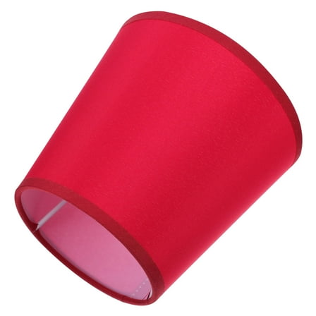 TOYMYTOY 1Pcs Fabric Lampshade Red Round Light Shade for Table Lamp