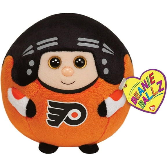 Ty Beanie Ballz - FLYERS Orange and Black 5" Plush