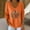 #255-Orange, variant on Halloween Sweaters For Women V Neck Long sleeve Sweatshirt Shiny Pumpkin Print Pullover Sweaters Thanksgiving Shirts For Women Gifts For Women
