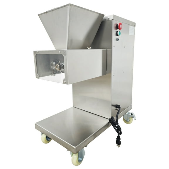 8mm Blade Commercial Fresh Meat Cutter Slicer Shredder Vertical Steak Pork Meat Lamb Cutting Machine 110V 800KG/H