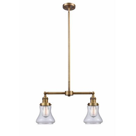 Innovations 2-LT Vintage LED Bellmont 22" Chandelier - Brushed Brass - 209-BB-G192-LED