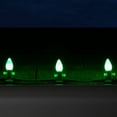 thumbnail image 3 of Opticore LED C7 Smooth Ceramic-Style Green Christmas Lights with Shatterproof Christmas Bulbs, 25 Lights, 25ft, 3 of 7