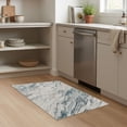 thumbnail image 4 of MICGEEK 2x3 Washable Area Rugs for Entryway, Modern Abstract Non Slip Carpet, Low Pile Indoor Rug for Bathroom Home Decor Carpets, Blue/Brown, 4 of 8