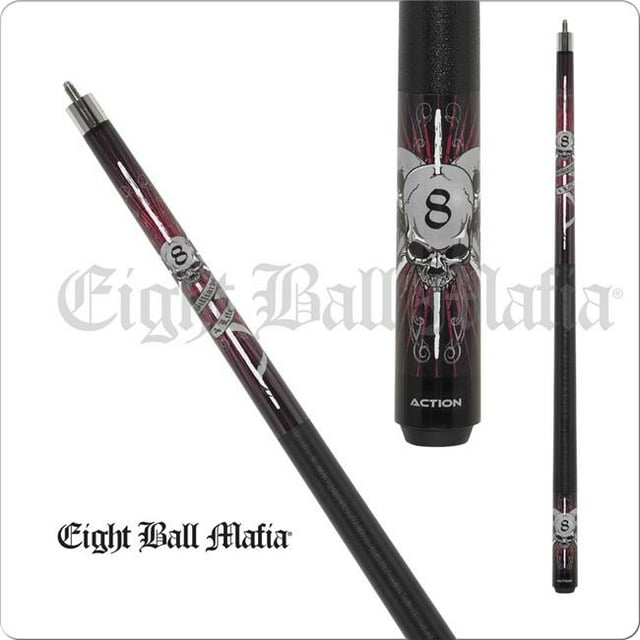 Cuestix International EBM16 19.0 19 oz Action Eight Ball Mafia Pool Cue