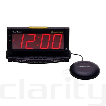 Clarity WakeAssure Amplified Alarm Clock and Bed Shaker with Lamp