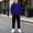 Dark Blue, variant on Jogger Sweatpants and Sweatshirts for Boys with Pockets Elastic Crewneck Pullover Drawstring Waist Athletic Pants with Cuffs for School Gym and Everyday Wear Purple 7-8 Years