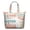 Beige-3, variant on 22 Inch Oversized Travel Bag Lightweight Canvas Weekender Duffel with Multi Pockets, Slogan Print