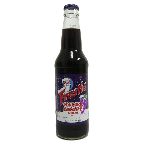 Frostie Concord Grape Soda, 12 oz. Glass Bottles (Pack of 12)