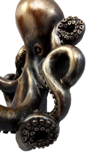 Nautical Ocean Kraken Cthulhu Octopus Toilet Paper Holder Bathroom Wall Decor