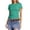 Mint Green, variant on Ticikt Women's Casual Basic Going Out Crop Tops Slim Fit Short Sleeve Crew Neck Tight T Shirts 2026,Color:Orange,Size:XXL
