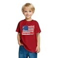 thumbnail image 6 of BRGZLK Boys Girls American Flag Cotton T-Shirts Kids Fashion Independence Day Prin Shirts Summer Casual Round Neck Short Sleeve Tops Red 5-6 Years, 6 of 6