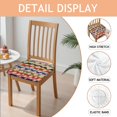 thumbnail image 2 of Pioneer Flower Seat Covers for Dining Room Chairs Set Of 6,Stretch Printed Washable Chair Seat Cover with Elastic Ties and Button,Removable Waterproof Couch Cushion Covers, 2 of 6