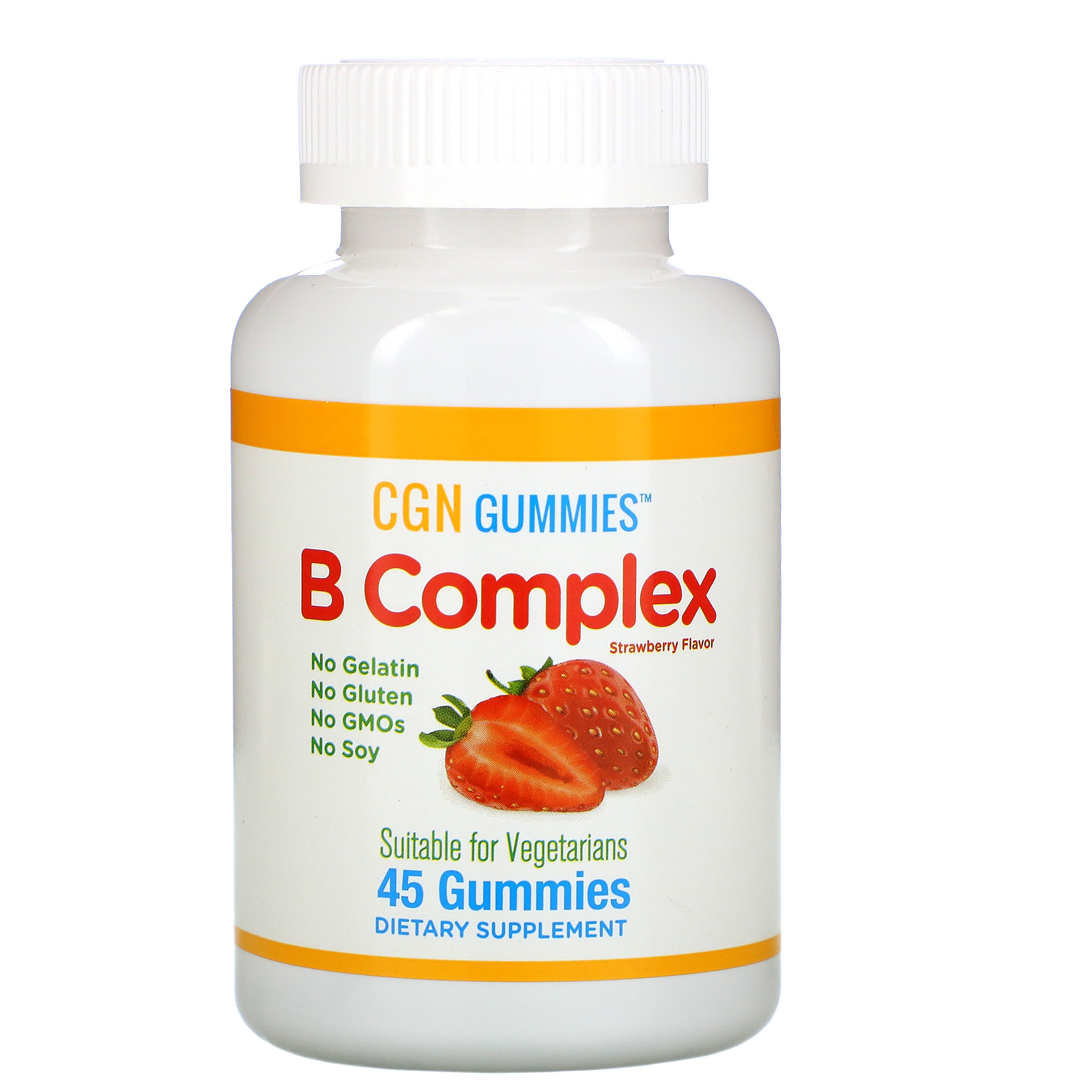 California Gold Nutrition B Complex Gummies, No Gelatin, No Gluten