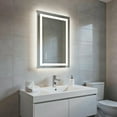 thumbnail image 6 of Resenkose 32x24 Inch Frameless Rectangle LED Bathroom Mirror for Vanity Lighting, 6 of 13