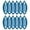 Blue, variant on Motique Accessories Set of 12 Mini Banana Clips Perfect for Adult Female and Girls - Rainbow