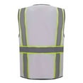 thumbnail image 3 of 3C Products Non-ANSI/ISEA 107-2015 Class 2 White Ultra Soft Mesh Surveyor Safety Vest w/ Multi-Pockets, Mic Tabs and Pen Holder - SV2520-M, 3 of 5