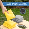 thumbnail image 6 of Play Platoon Professional Cornhole Bags - Set of 8 Regulation All Weather Two Sided Bean Bags for Pro Corn Hole Game - 4 Yellow & 4 Gray, 6 of 9