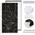 thumbnail image 2 of Dreamtimes 3D Black Gold Marbling Stone Print Soft 2 Piece Fluffy Guest Hand Towels, Multipurpose Decor for Bathroom, Hotel, Gym and Spa (14" x 28"), 2 of 5