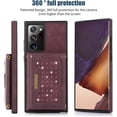 thumbnail image 2 of for Samsung Galaxy Note 20 Ultra 6.9" Crossbody Wallet Case for Women, Bling Glitter PU Leather Phone Case with RFID Blocking Card Holder Cover for Samsung Galaxy Note 20 Ultra SZ Red, 2 of 18