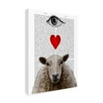 thumbnail image 2 of Trademark Fine Art 'I Heart Ewe' Canvas Art by Fab Funky, 2 of 3