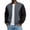 Gray, variant on Mens Lightweight Jacket Casual Bomber Jacket Color Block Varsity Coat Full Zip Fall Winter Spring Jacket