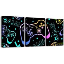 Hieng Kids Boys Race Car Canvas Wallfor Living Room Green Sports Car Picture Wall Decor for Dining Room Bedroom Bathroom Geometric Extreme Sports Game Poster Painting for Home Decor