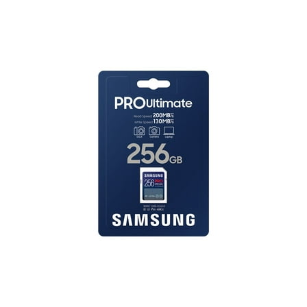 Samsung PRO Ultimate MB-SY256S - Flash memory card - 256 GB - Video Class V30 / UHS-I U3 - SDXC UHS-I