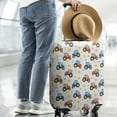 thumbnail image 2 of Cartoon Tractors Stars White Pattern Luggage Cover Fashion Suitcase Cover Baggage Covers Fit 25-28 Inch Luggage (Go Travel), 2 of 5