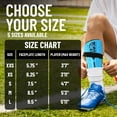 thumbnail image 5 of Vizari Malaga Shin Guards with Ankle Protection for Kids, Youth, and Adults | Lightweight Soccer Pads for Boys and Girls Ages 3+ - BLUE/BLACK, L, 5 of 7