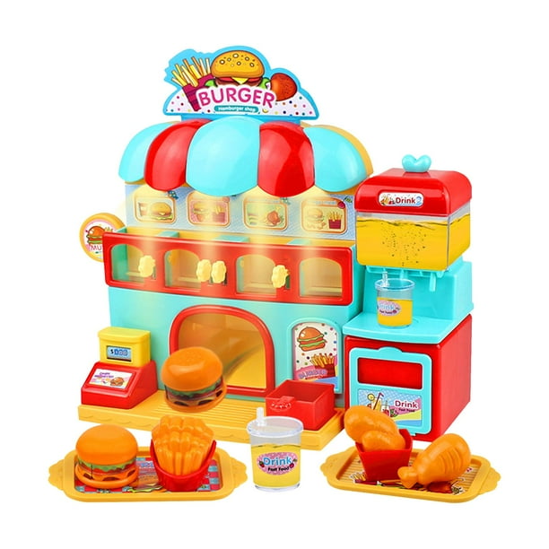 Pretend Play Food Set Educativo Fastfood Shop Juguete Para Nios - Main Image