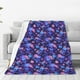thumbnail image 1 of Fotbe Skull daisy purple Manta de Franela Acolchonada con Estampado, Súper Suave y Esponjosa, Extra Grande para Sofá, Cama, Uso Todo el Año-80"x60", 1 of 7