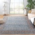 thumbnail image 2 of SAFAVIEH Shivan Jaime Bordered Area Rug, Blue/Rose, 6'7" x 6'7" Square, 2 of 7