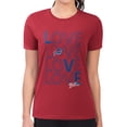 thumbnail image 4 of Women's G-III 4Her by Carl Banks Red Buffalo Bills Super-Slim Fit Lightweight Love Graphic T-Shirt, 4 of 5