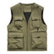 thumbnail image 1 of pstuiky Camisetas interiores de tirantes para hombre, Chaqueta de trabajo sin mangas con cuello y múltiples bolsillos para hombre Chaleco para hombre xxxxxxl, 1 of 3