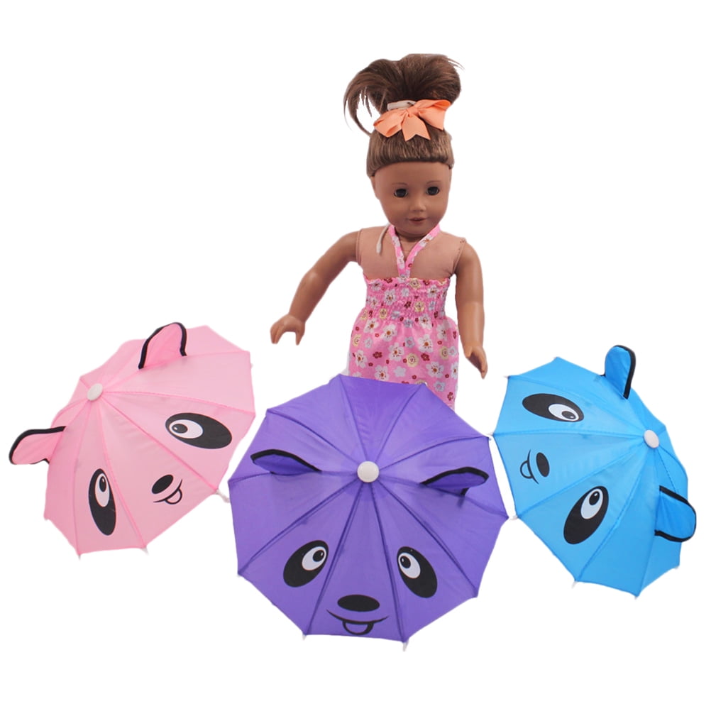 Baby Doll Umbrella Cartoon Children s Toys Multi color Handle Doll Sun Umbrella Lovely Handle Clothes Accessories Boys Kindergarten Festival Gifts