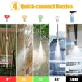 thumbnail image 7 of 4200PSI-Max 2.8GPM Electric Pressure Washer Power Washer With 500ml Foam Cannon, 4 Nozzles ,25FT Hose Power Washer Cleaning forCar, Home, Driveway, Yard, Outdoor, Gutter, Pool, Brick Cleaning, 7 of 7