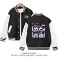 thumbnail image 4 of Sanrios Kawaii Anime Kuromi lindo abrigo de dibujos animados para niñas primavera y otoño nuevo uniforme de béisbol deportivo suelto regalo de cumpleaños, 4 of 4