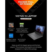 HP Victus 15.6 Gaming Laptop PC, NVIDIA GeForce RTX 3050 Ti, AMD Ryzen 7 5800H, Refined 1080p IPS Display, Compact Design, All-in-One Keyboard with Enlarged Touchpad, HD Webcam (15-fb0028nr, 2022)