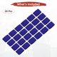 thumbnail image 4 of Uxcell 24PCS Bandas de sudor deportivas, muñequeras de algodón absorbentes para entrenamiento/baloncesto/correr [Azul zafiro, 5cm de ancho], 4 of 7