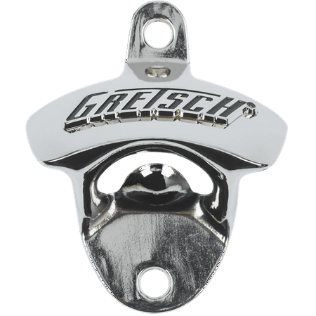 Gretsch Logo Wall Mount Chrome Beer Bottle Opener for Bar