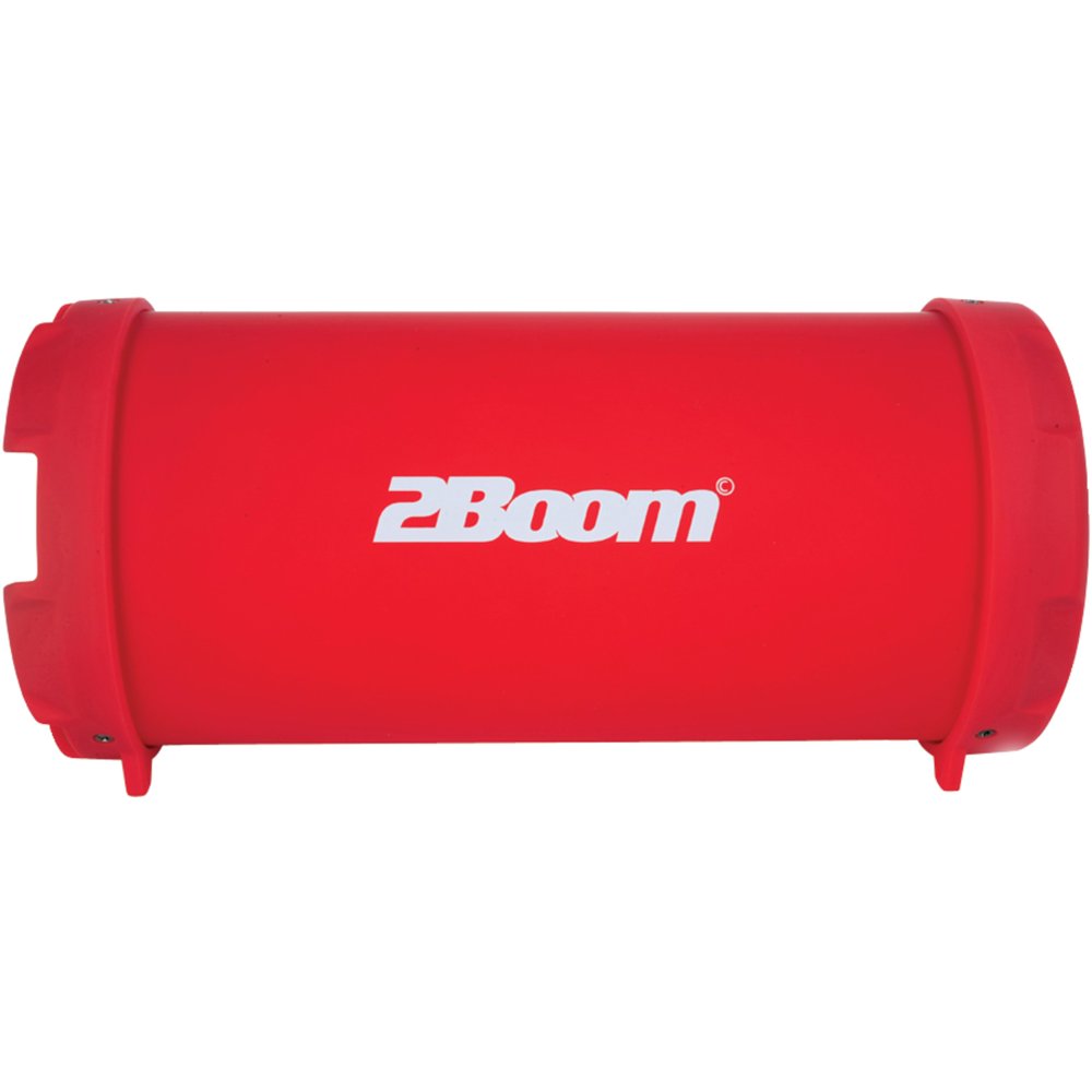 2BOOM BX320R The Bass King Jr. Bluetooth Speaker System (Red) Walmart