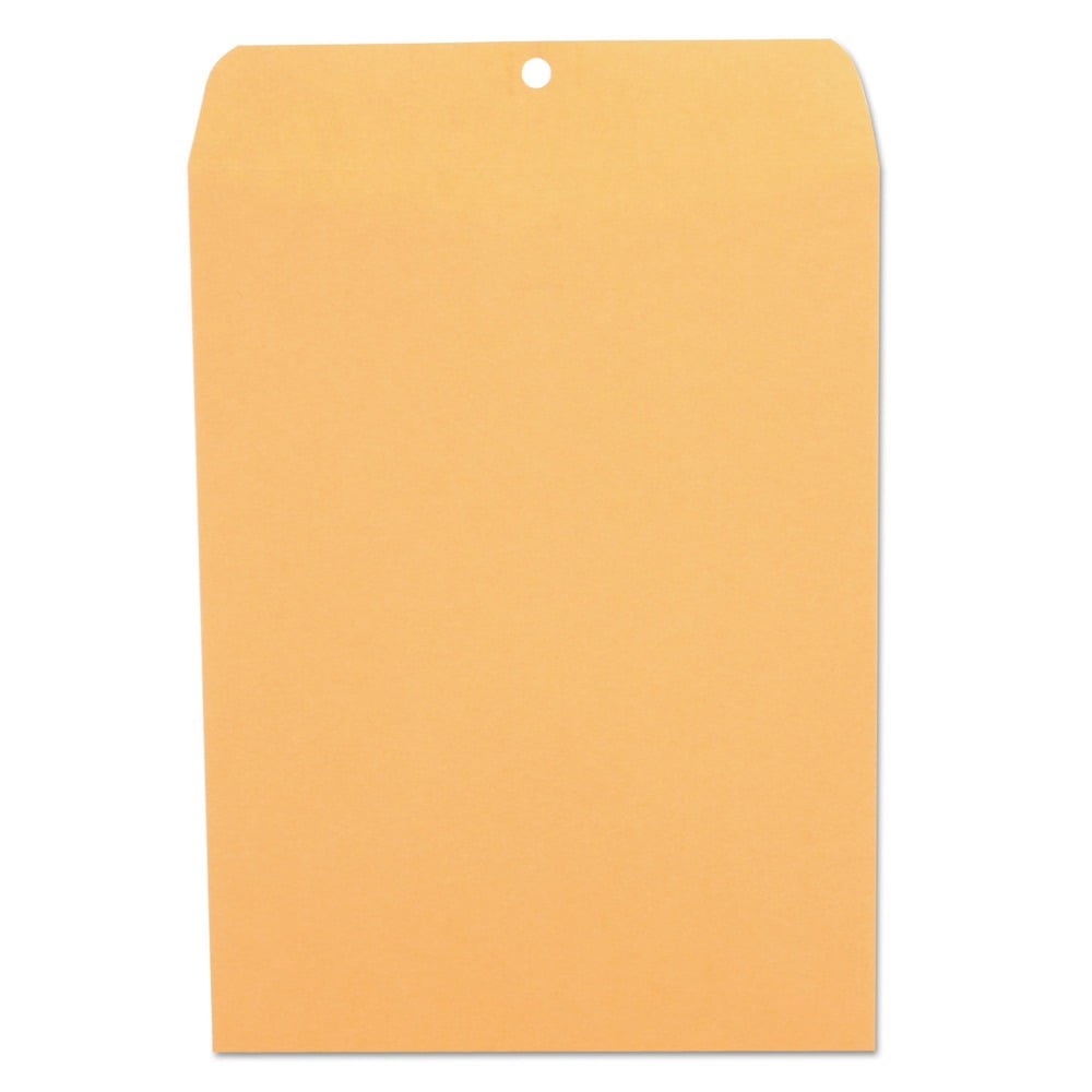 Universal Kraft Clasp Envelope, #90, Cheese Blade Flap, Clasp/Gummed Closure, 9 x 12, Brown Kraft, 100/Box -UNV35264