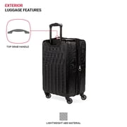SWISSGEAR Wave Hardside Expandable 3-Piece Luggage Set with Spinner Wheels, Black