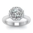 thumbnail image 2 of 1.5ct Round Cut AAA Cz 925 Silver Flower Band Women's Engagement Ring Size 6-10, 2 of 5