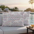 thumbnail image 4 of 4th of July Outdoor Waterproof Pillow Covers, Independence Day Farmhouse Wooden Grain Decorative Rectangle Throw Pillowcase Sofa Cushion Sham for Patio/Couch/Chair, 20"x12" 2 Pack, 4 of 8